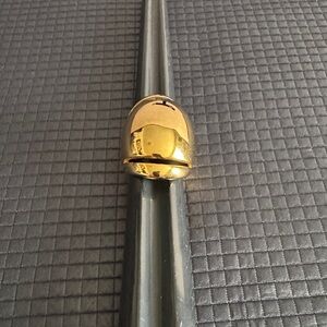 Stainless Steel (Acero Inoxidable) Gold Dome Ring size 8